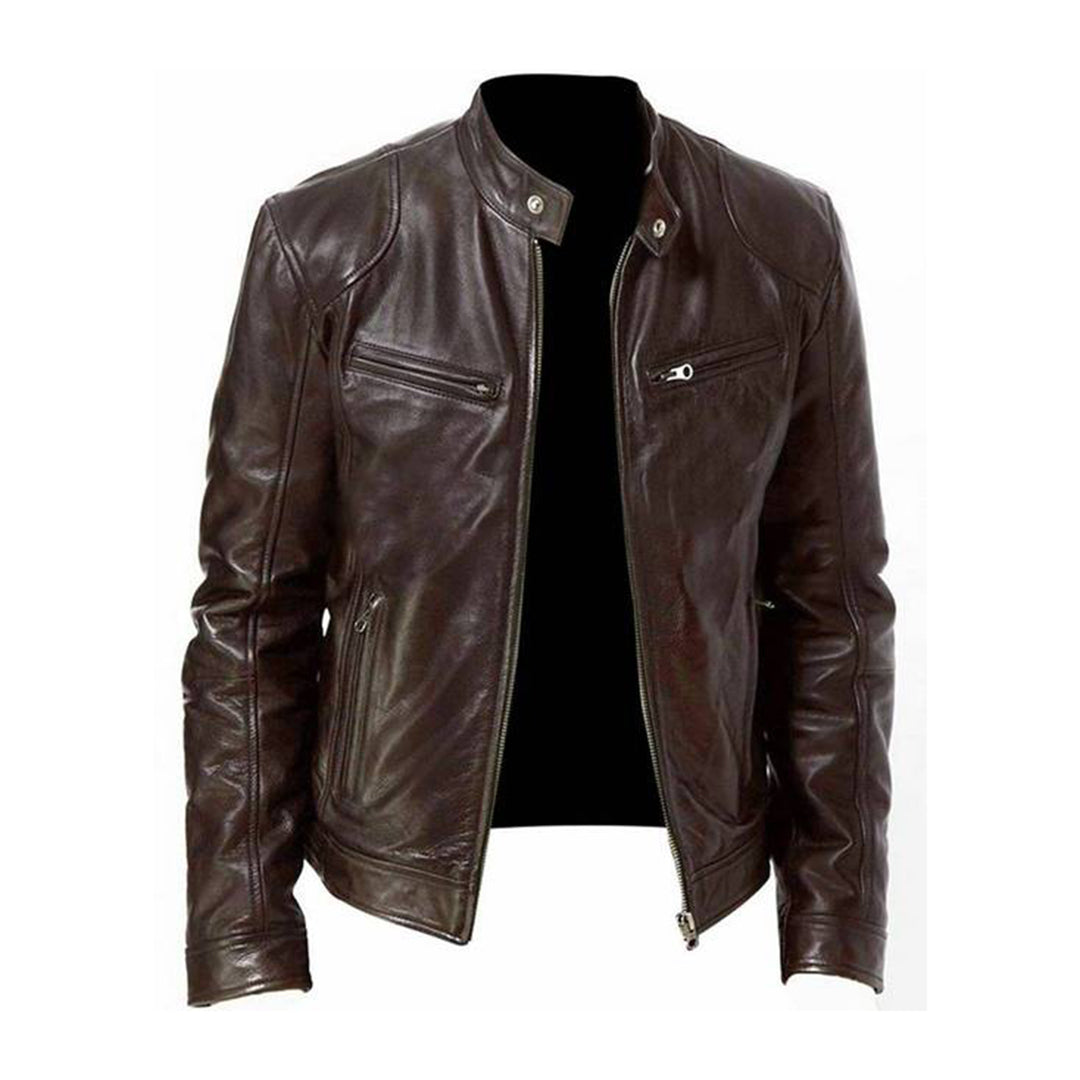 Stylish Leather Summer Jacket for Men - Comfortable and Durable