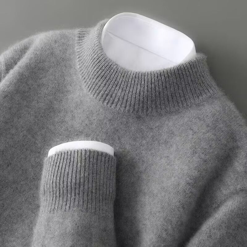 Women’s Soft Mock-Neck Classic Knit Sweater