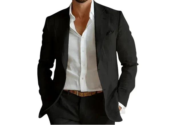 Men's Casual Single-Breasted Tailored Blazer