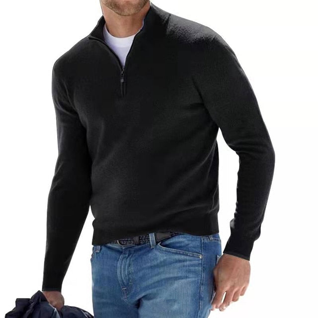 Stylish Luxury Zip Sweater for Men