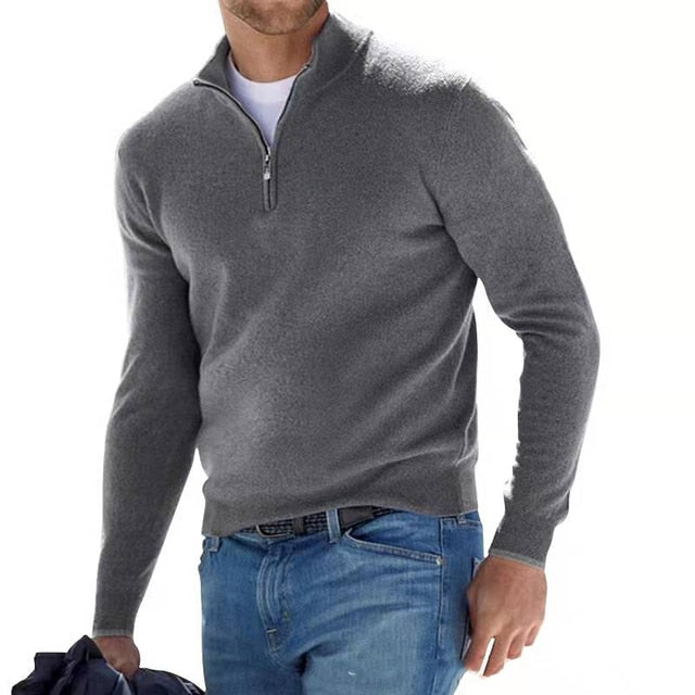 Stylish Luxury Zip Sweater for Men