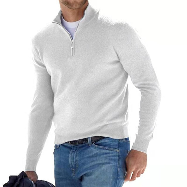 Stylish Luxury Zip Sweater for Men