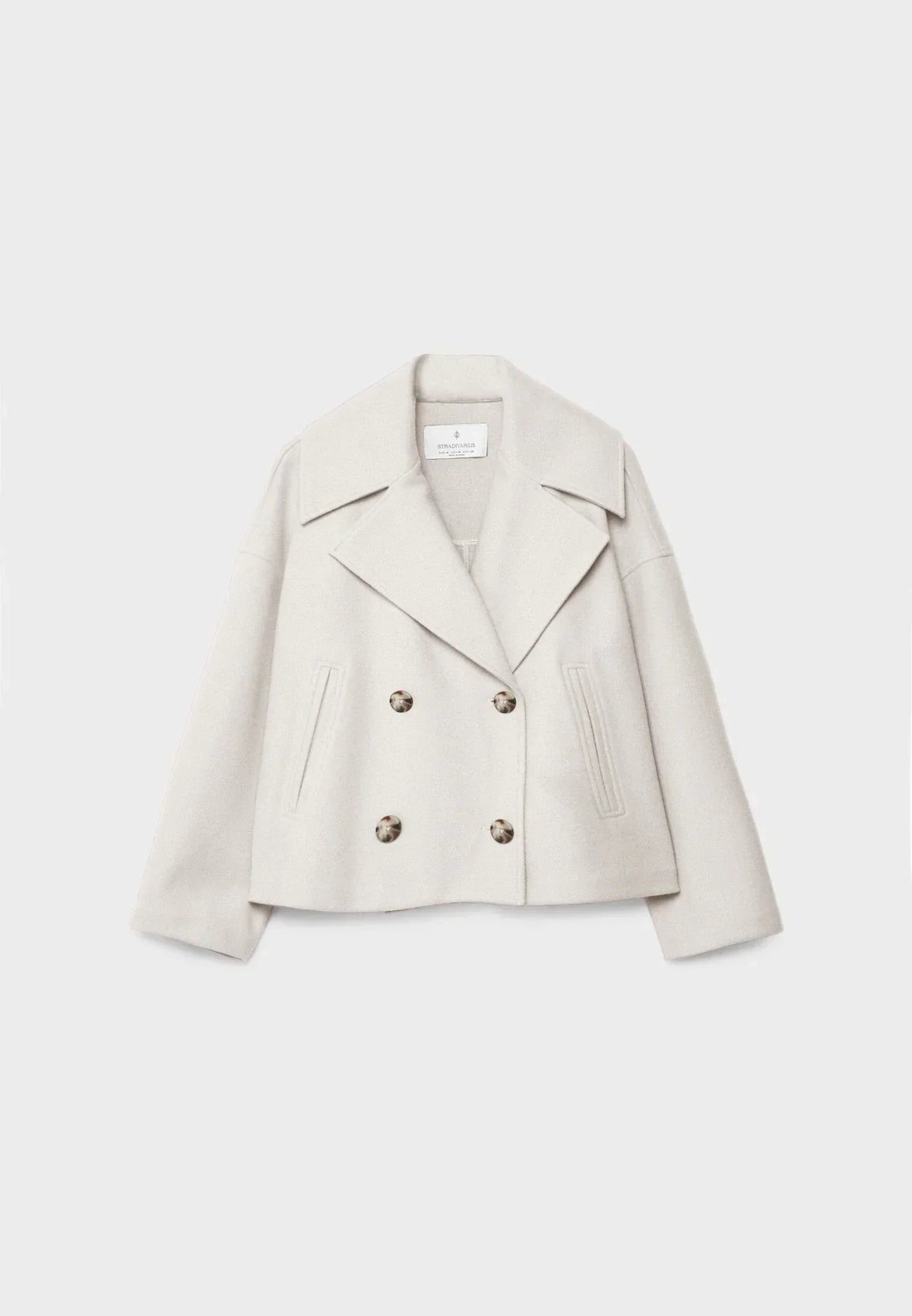 Women's Double-Breasted Cropped Tailored Blazer