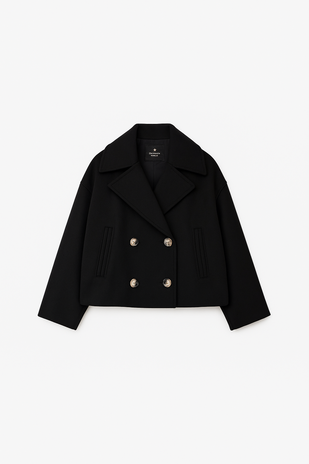 Women's Double-Breasted Cropped Tailored Blazer