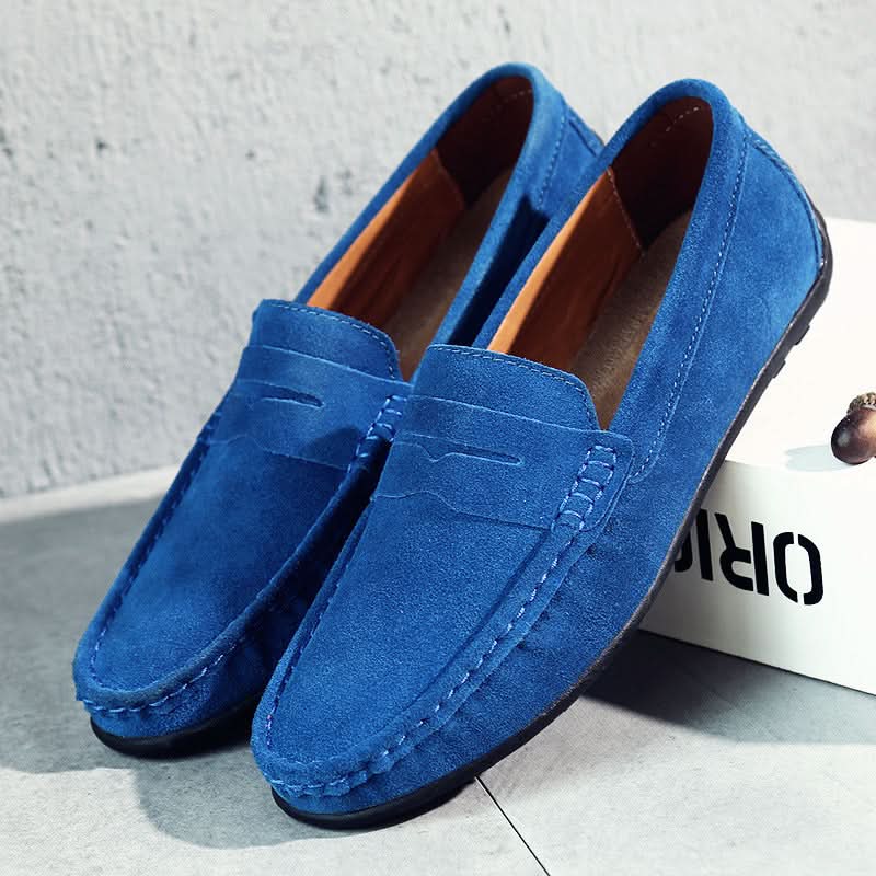 Men's Suede Loafers Slip-On Shoes
