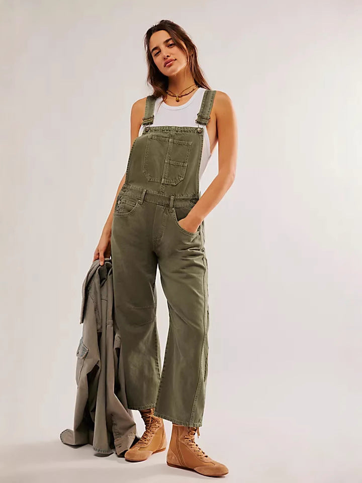 Women's Casual Oversized Overalls with Practical Pockets