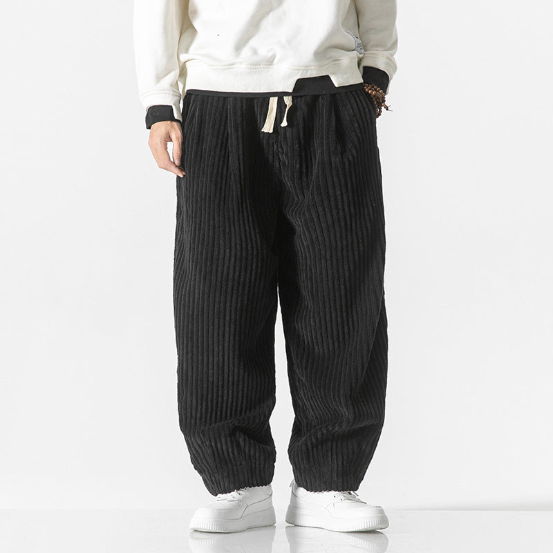 Women’s Corduroy Drawstring Loose Fit Pants
