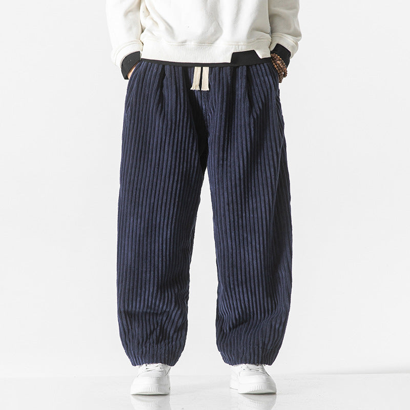 Women’s Corduroy Drawstring Loose Fit Pants