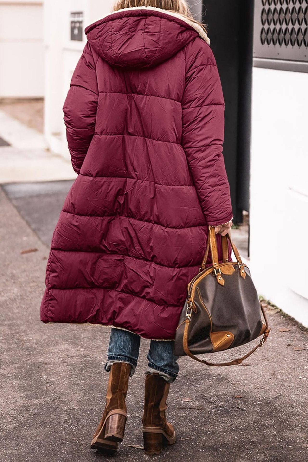 Women's Long Hooded  Warm Winter Coat