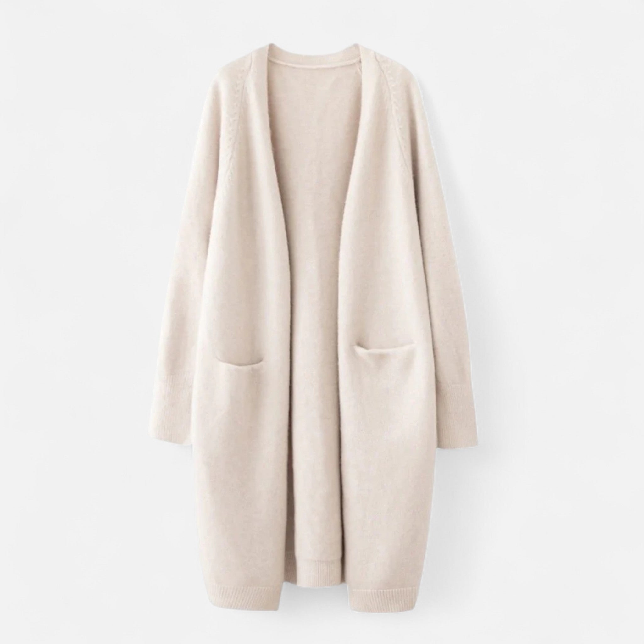 Women’s Longline Relaxed Fit Open Front Cardigan