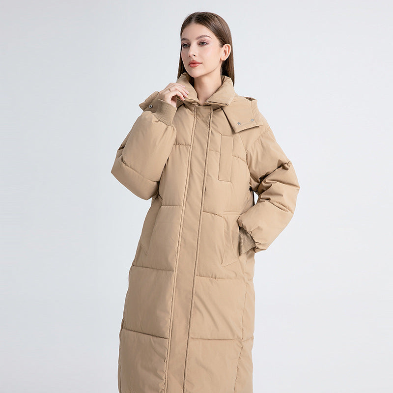 Women's Long Hooded Puffer Winter Coat