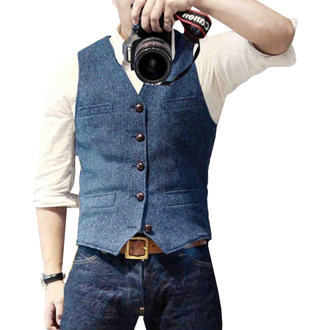 Stylish men's summer vest with elegant fit