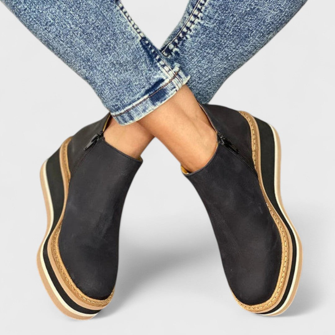 Women’s Casual Slip-On Wedge Ankle Boots