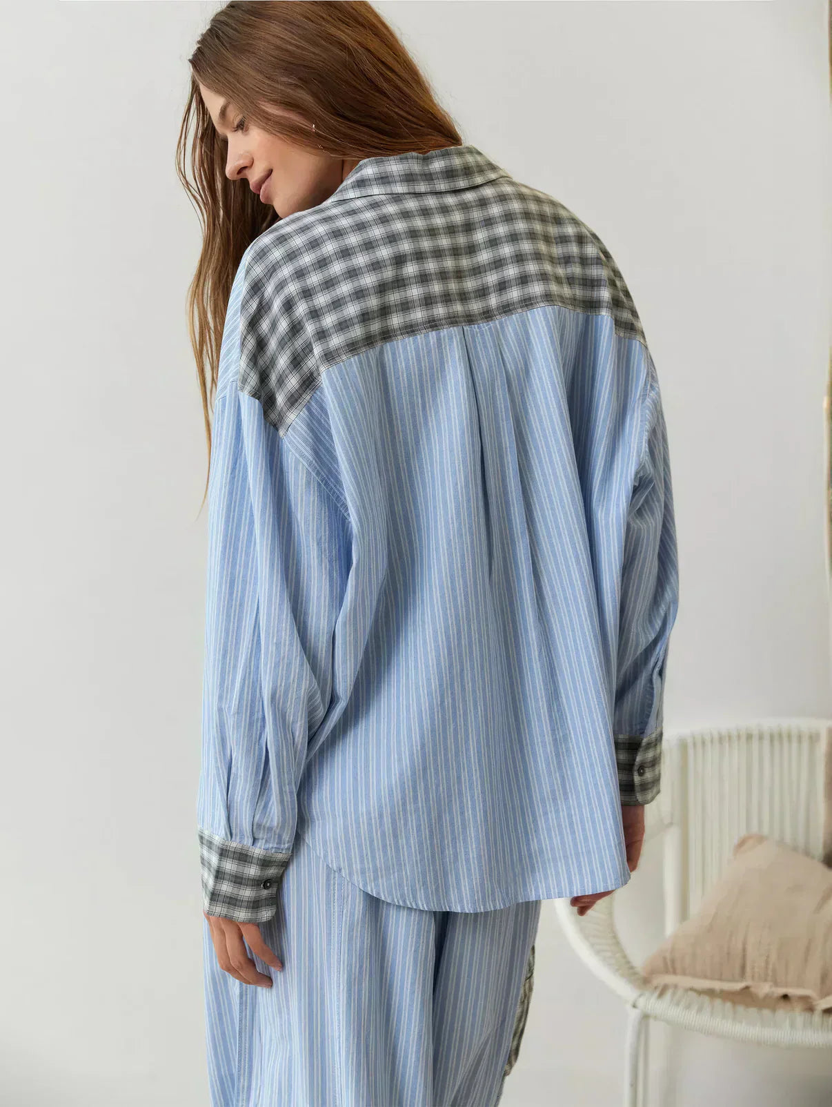 Women’s Relaxed Checkered Pajama Set
