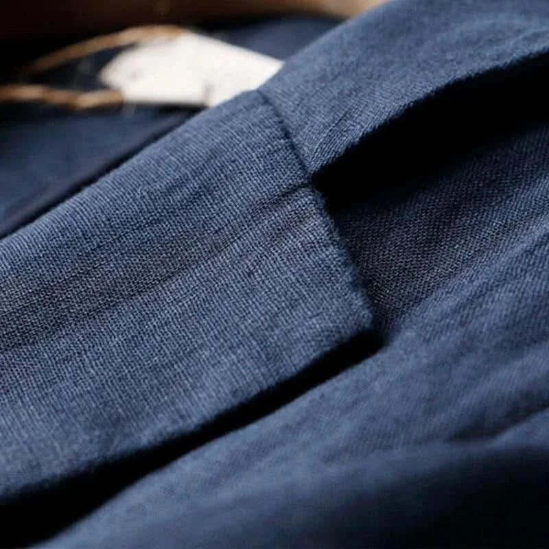 Women's Single-Breasted Linen Blend Blazer