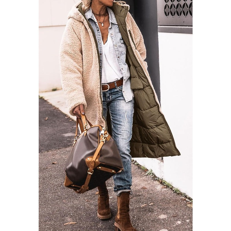 Women's Long Hooded  Warm Winter Coat