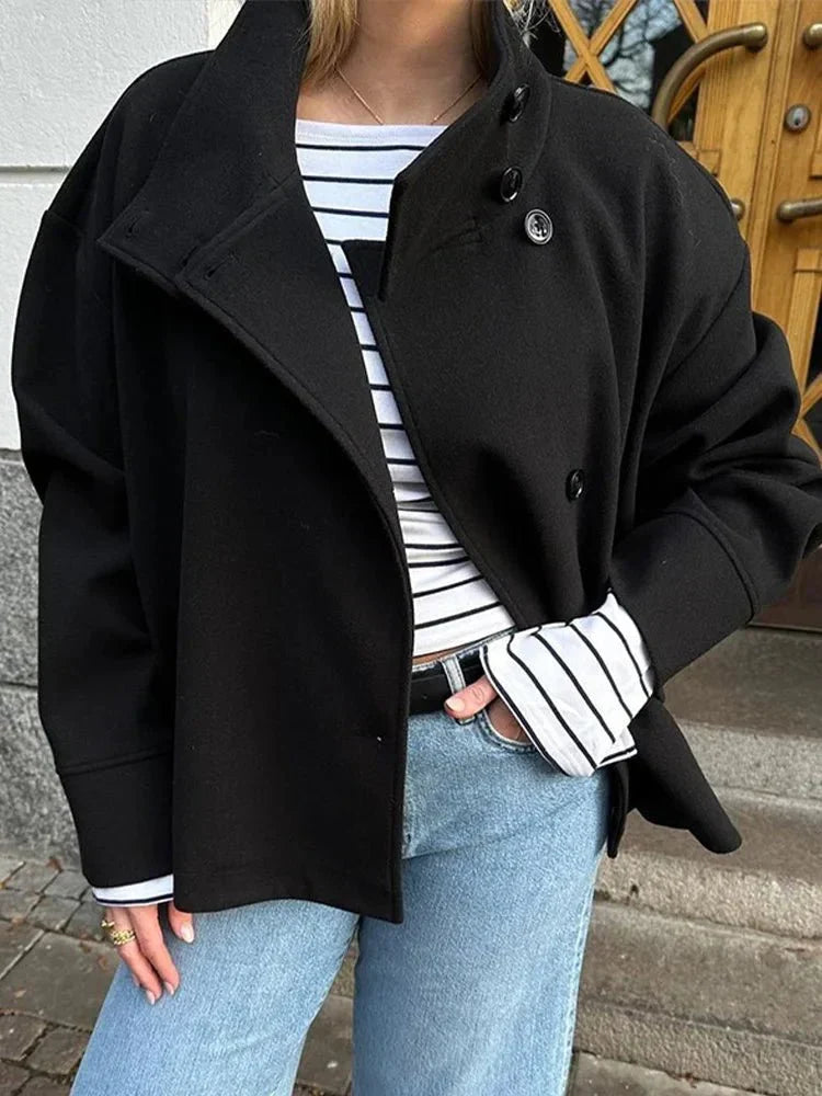 Women's High Neck Tailored Blazer