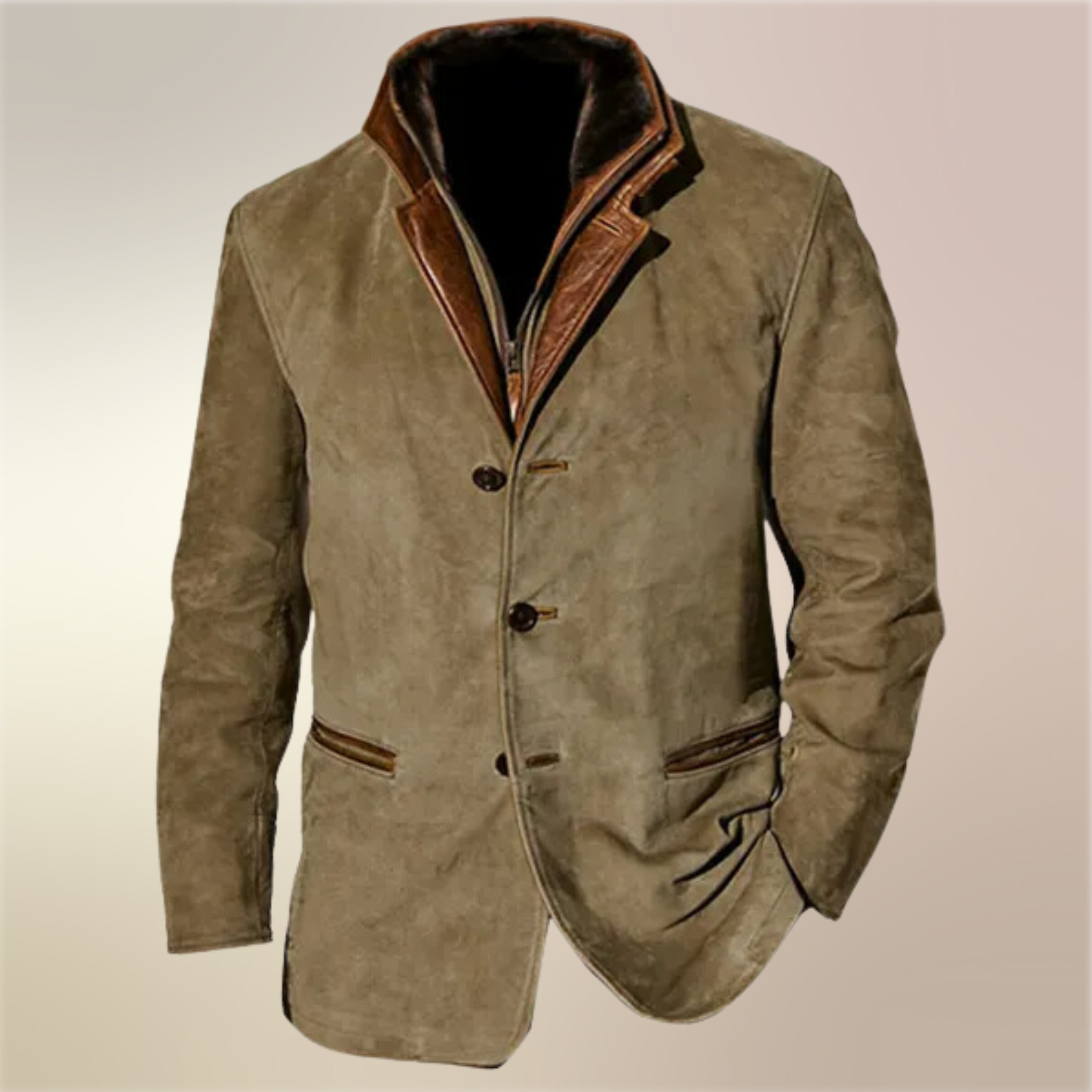 Men's Casual Button Front Classic Blazer