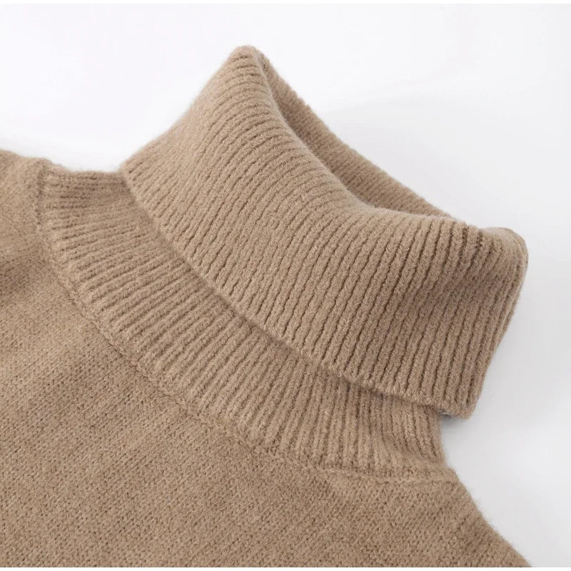Women's Turtleneck Sweater Soft Knit