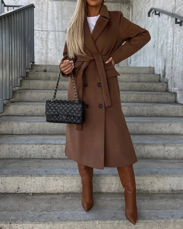 Women's Double-Breasted Classic Coat