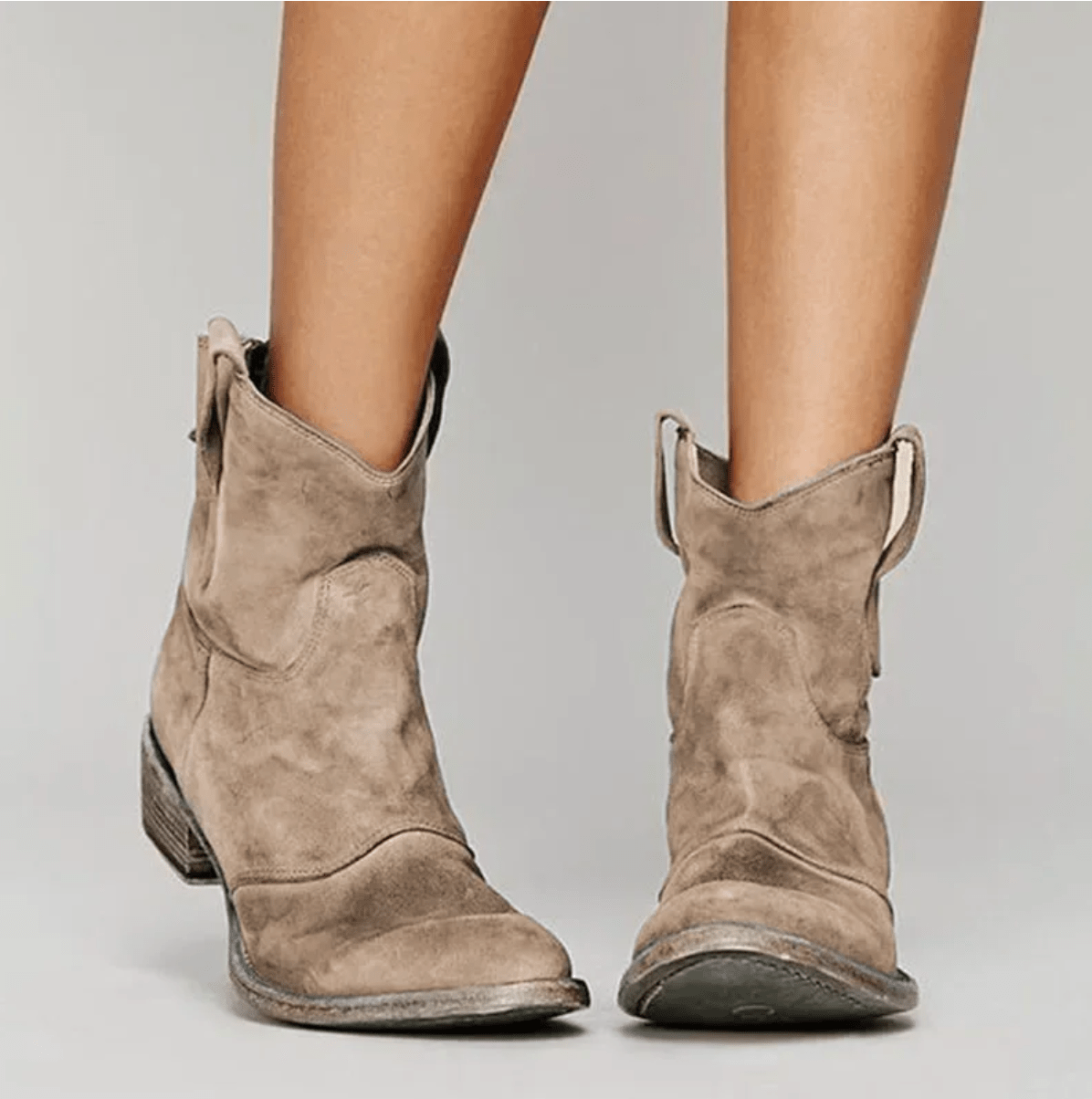 Women's Cowboy-Inspired Western Ankle Boots