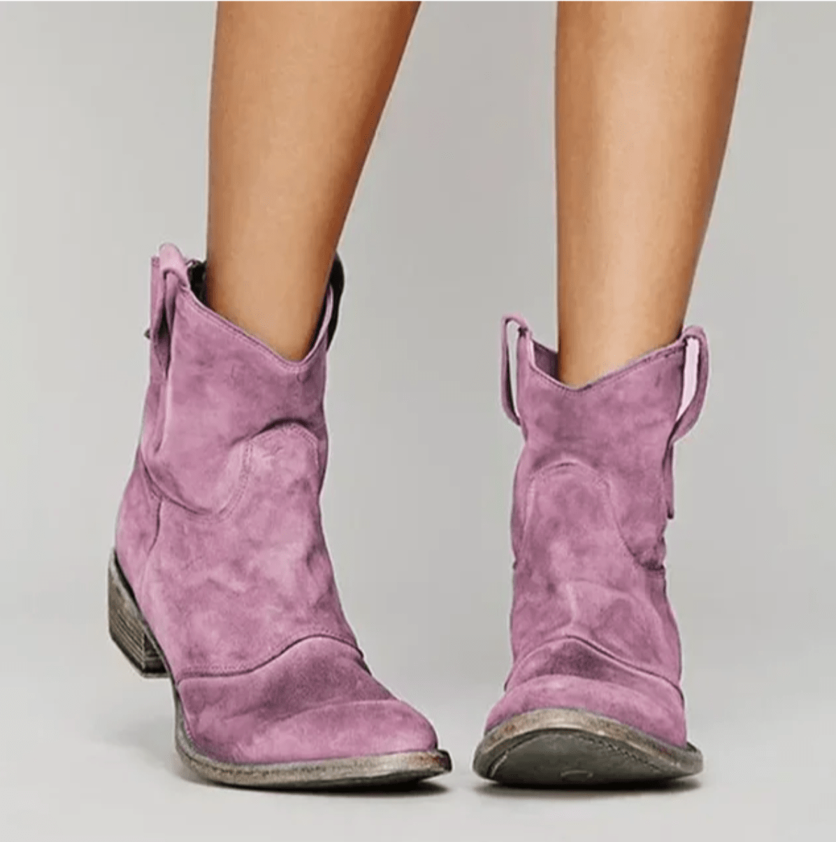 Women's Cowboy-Inspired Western Ankle Boots