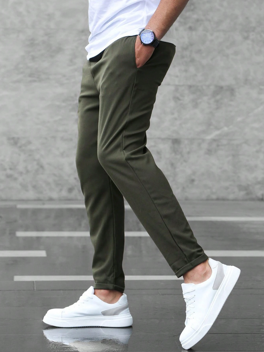 Men's Slim Fit Drawstring Jogger Pants
