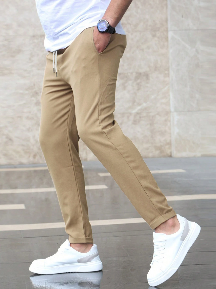 Men's Slim Fit Drawstring Jogger Pants