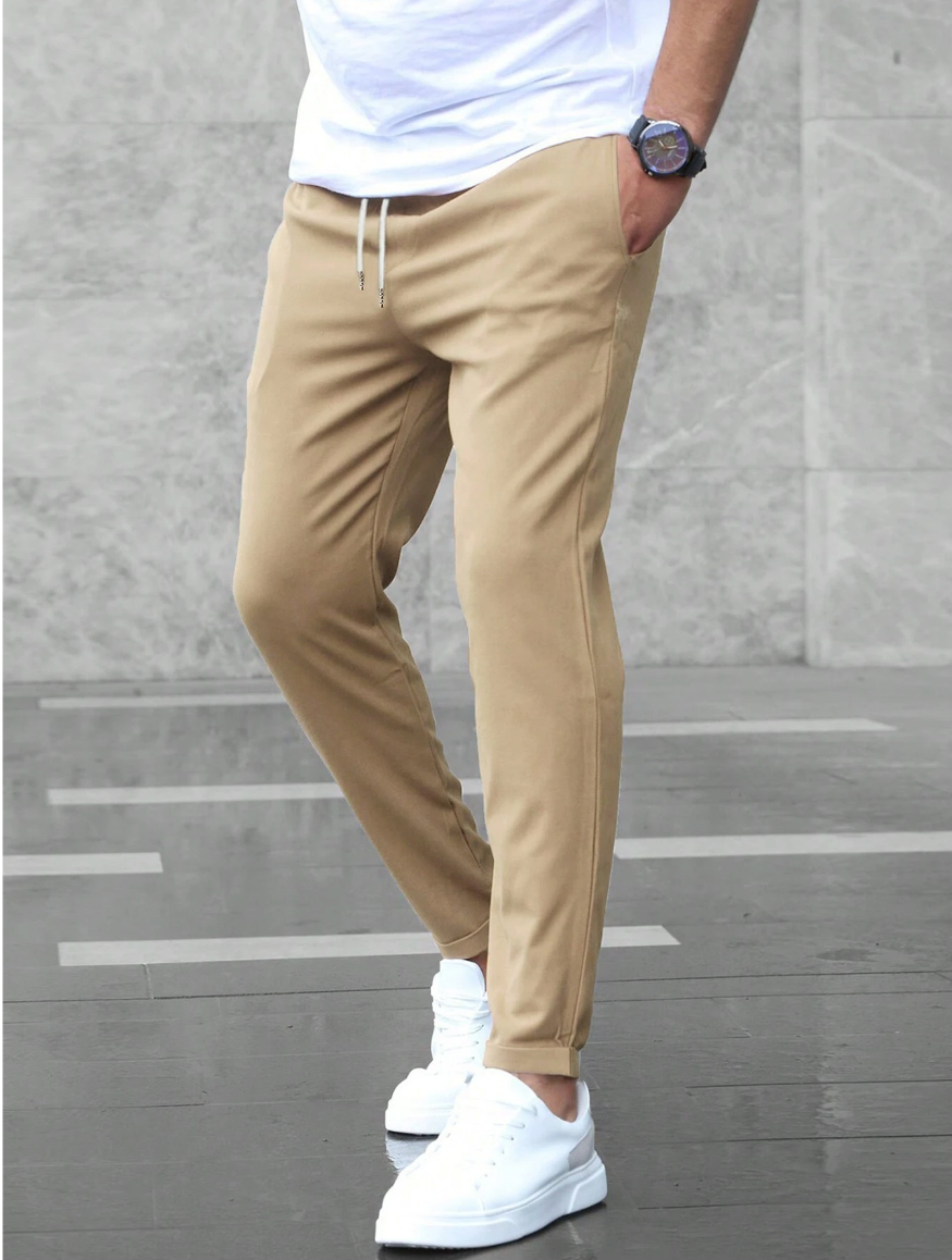 Men's Slim Fit Drawstring Jogger Pants