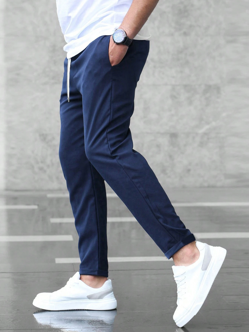 Men's Slim Fit Drawstring Jogger Pants