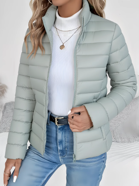 Women's Zip-Up Quilted Puffer Jacket