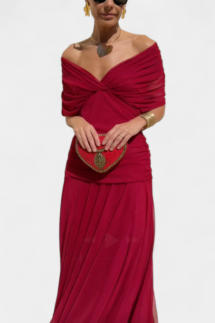 Women's Long Floral V Neck Maxi Dress