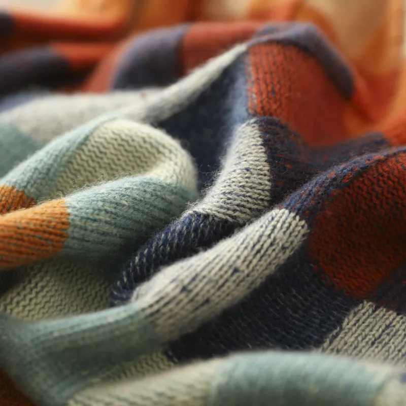 Women’s Multicolor Plaid Cozy Knit Sweater