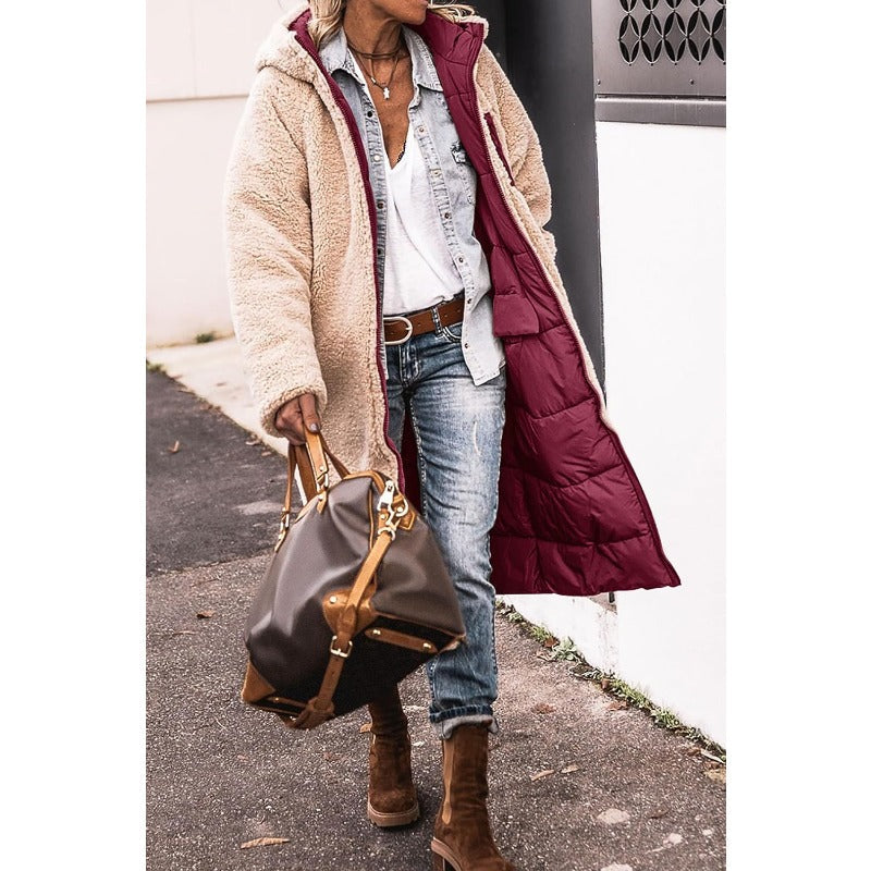 Women's Long Hooded  Warm Winter Coat