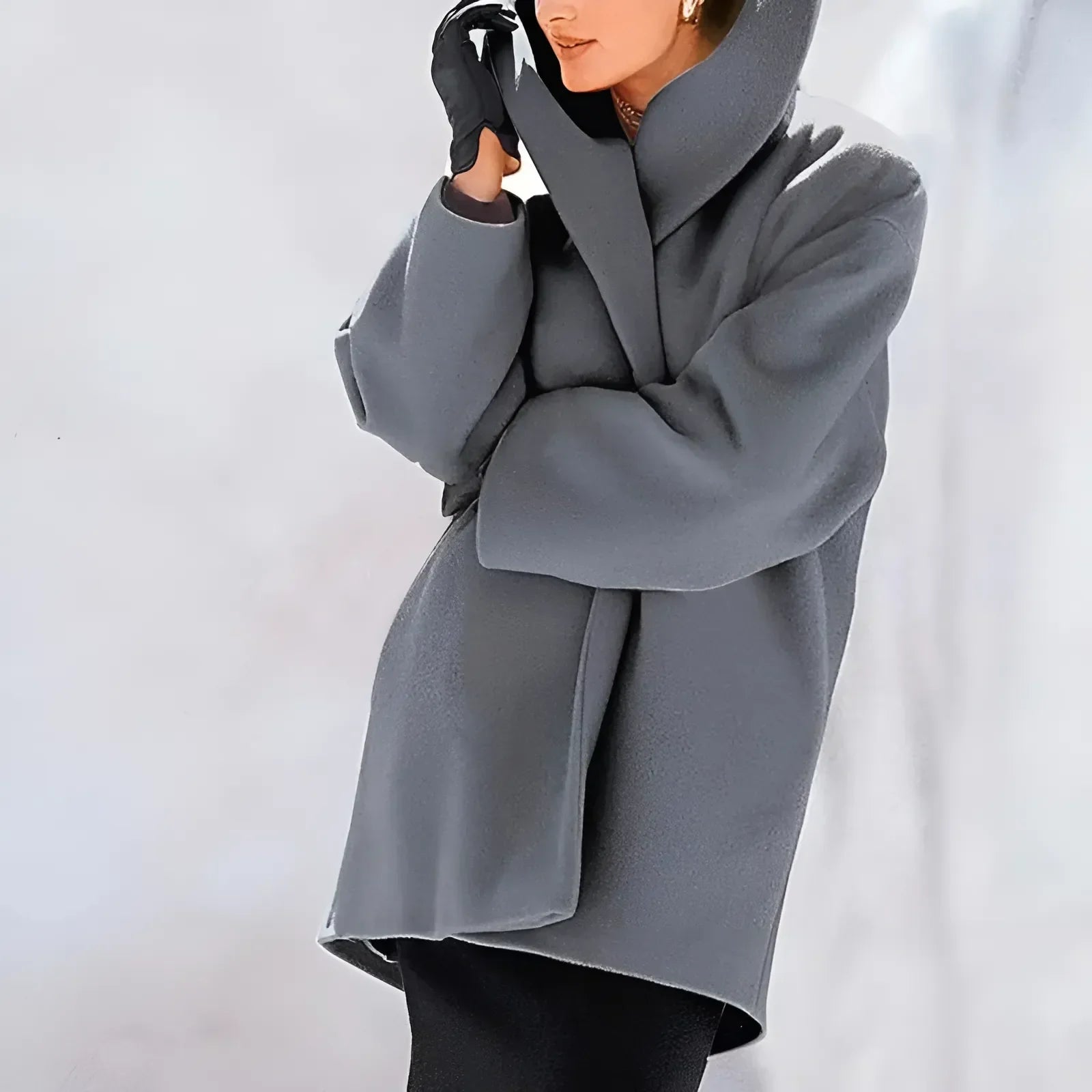 Stylish Women’s Cozy Hooded Oversized Coat