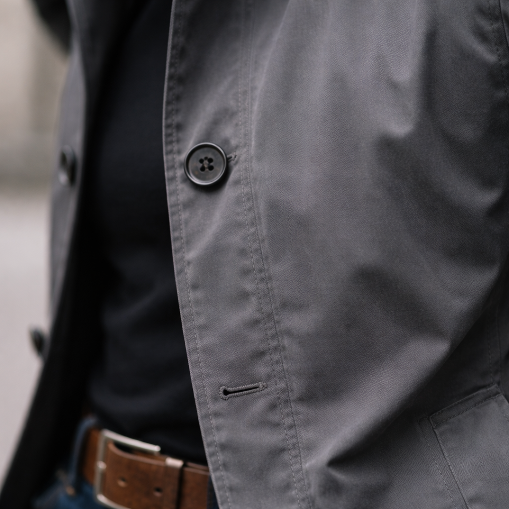 Men's Classic Trench Coat Weather-Resistant