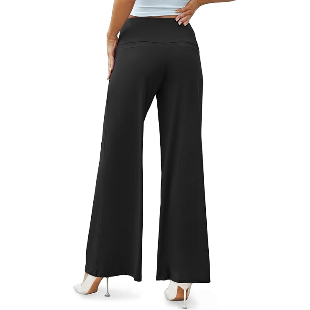 Stylish High-Waisted Women's Trousers with Comfortable Fit