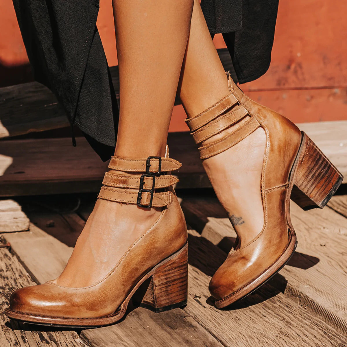 Elegant Women’s Strappy Ankle Strap Heels