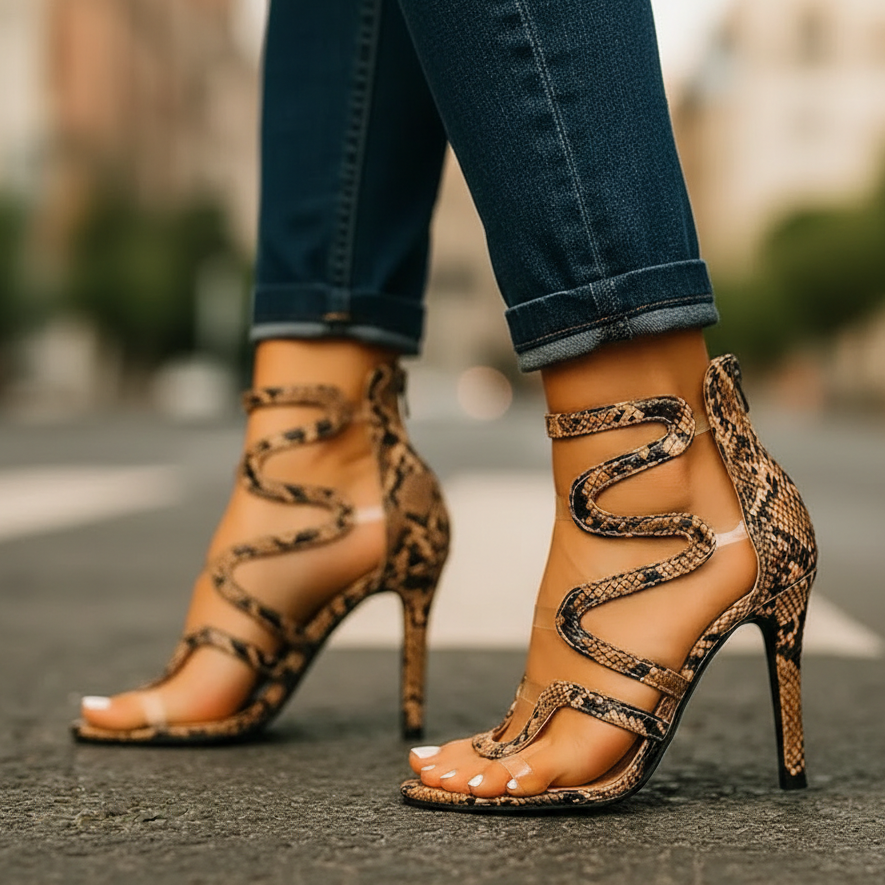 Women's Exotic Heels with Elegant Statement Design