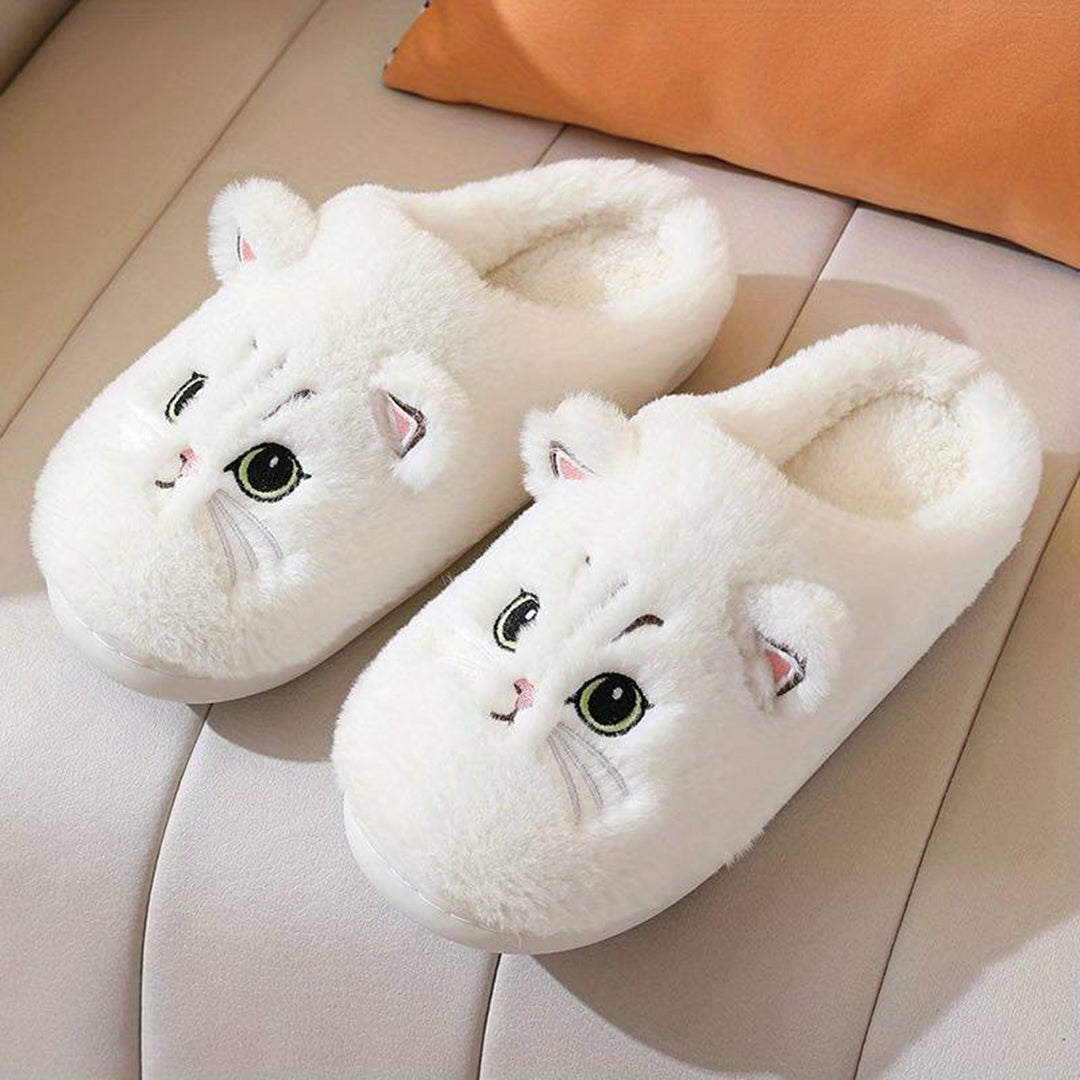 Comfortable Cat Slippers with Warmth