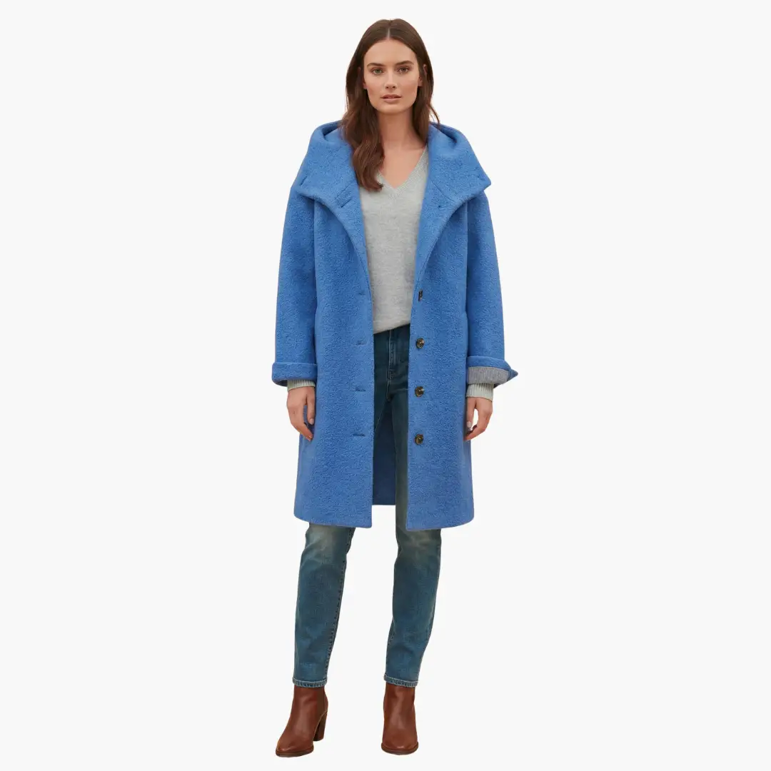 Women’s Hooded Longline Coat Jacket