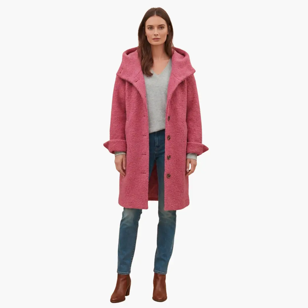 Women’s Hooded Longline Coat Jacket