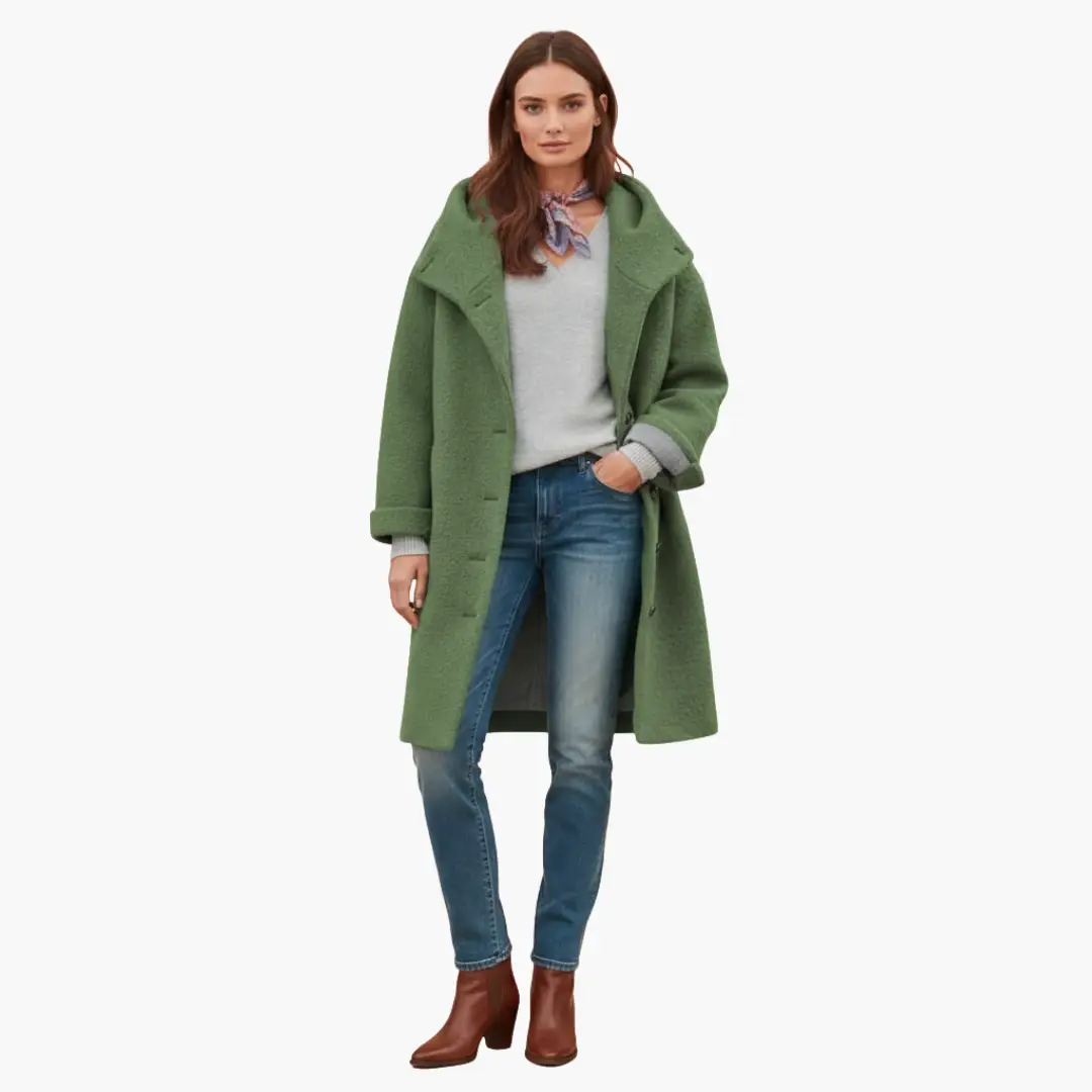 Women’s Hooded Longline Coat Jacket