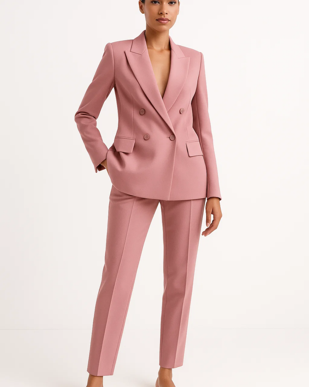 Ladies Business Suit Set – Elegant Blazer and Trousers for Office