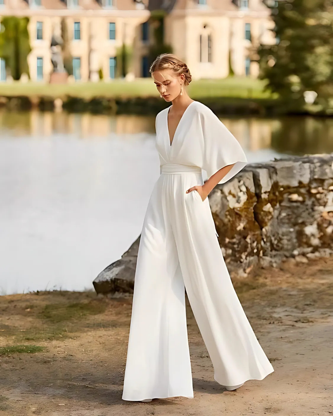 Wide Leg Jumpsuit for Women | Wedding and Party Outfit