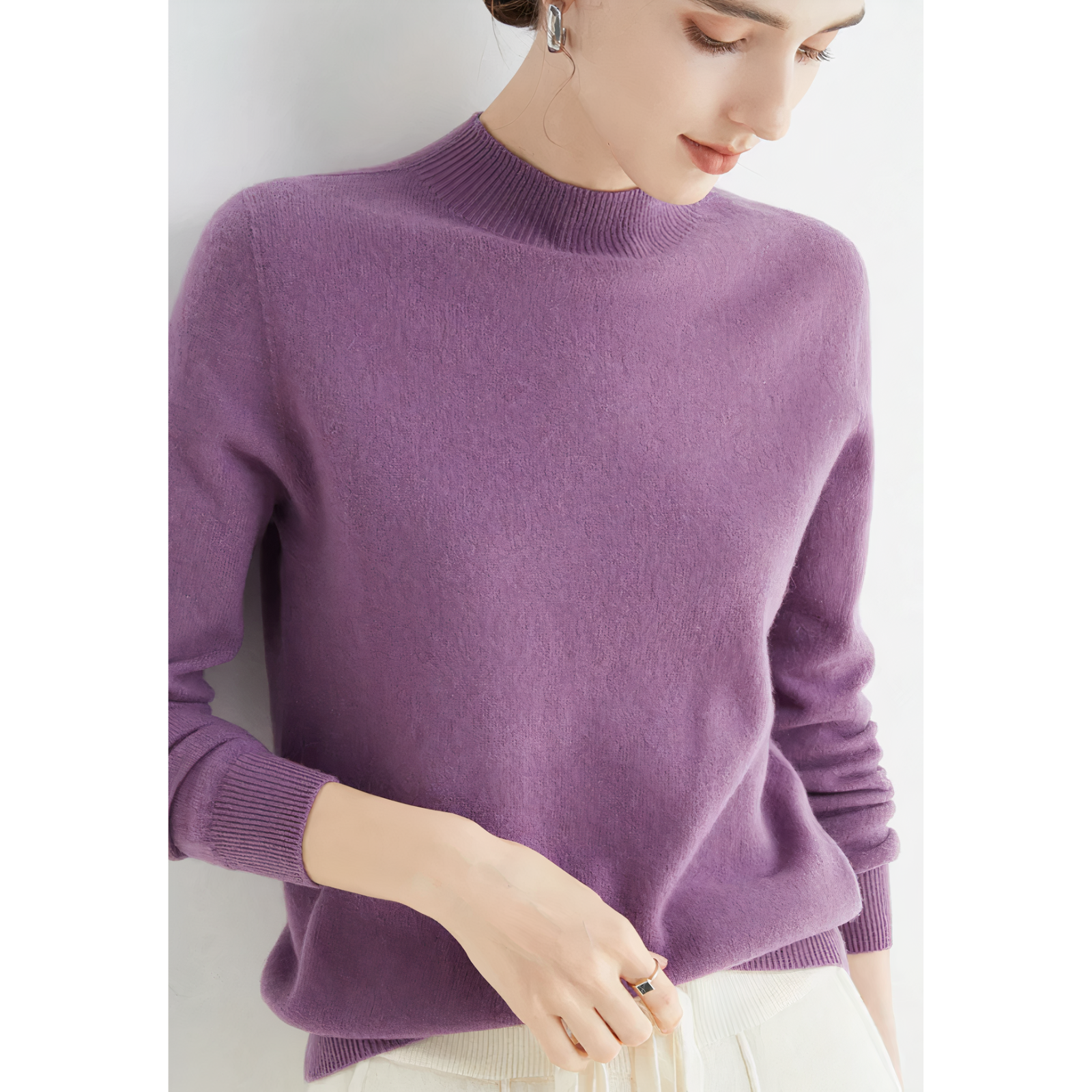 Women's Crew Neck Soft Knit Sweater