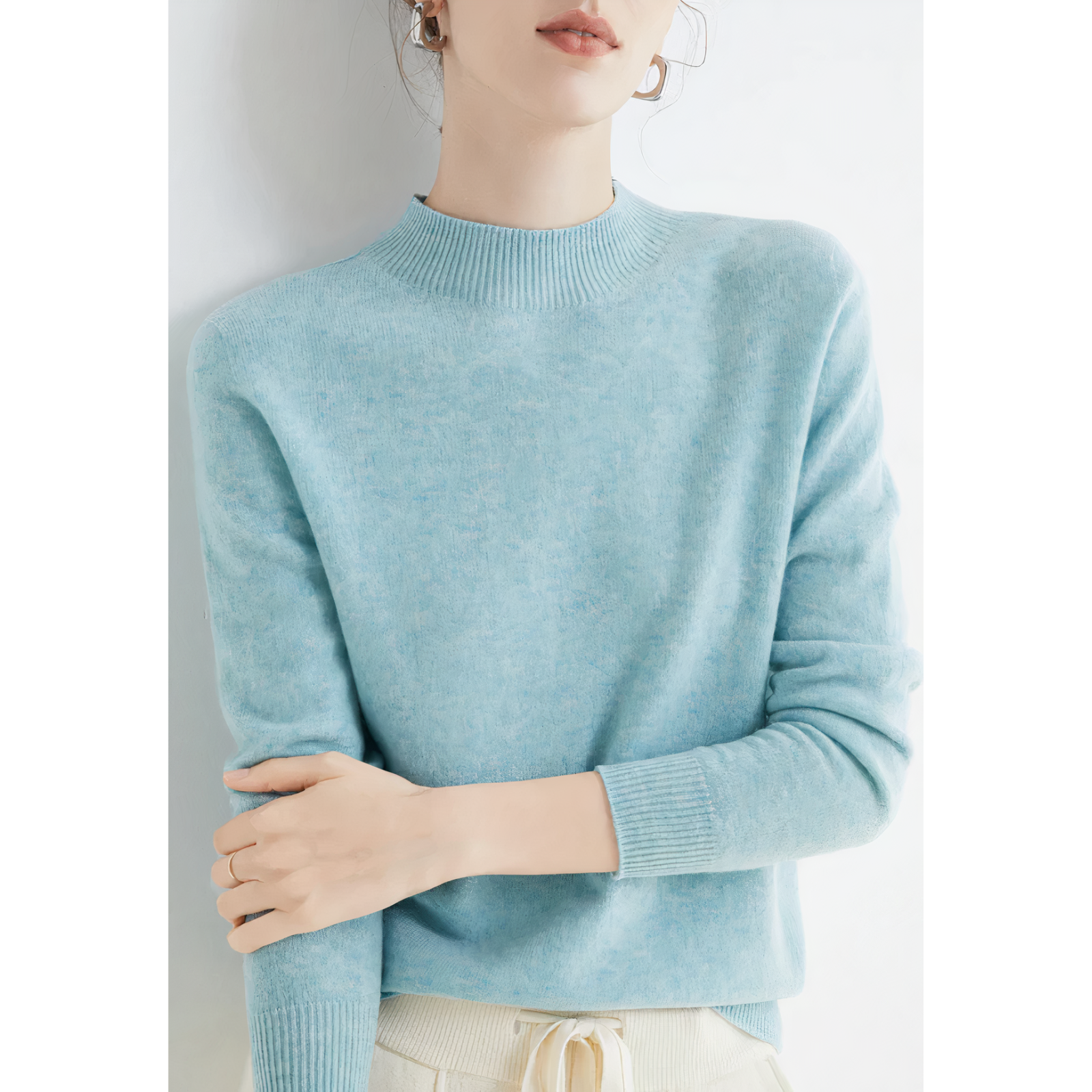 Women's Crew Neck Soft Knit Sweater
