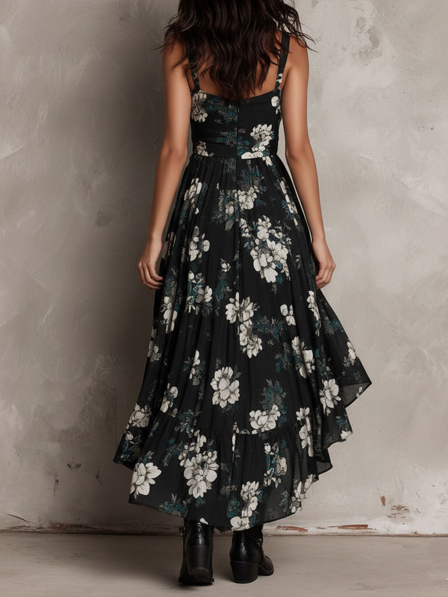 Women's Midnight Bloom Cascade Dress