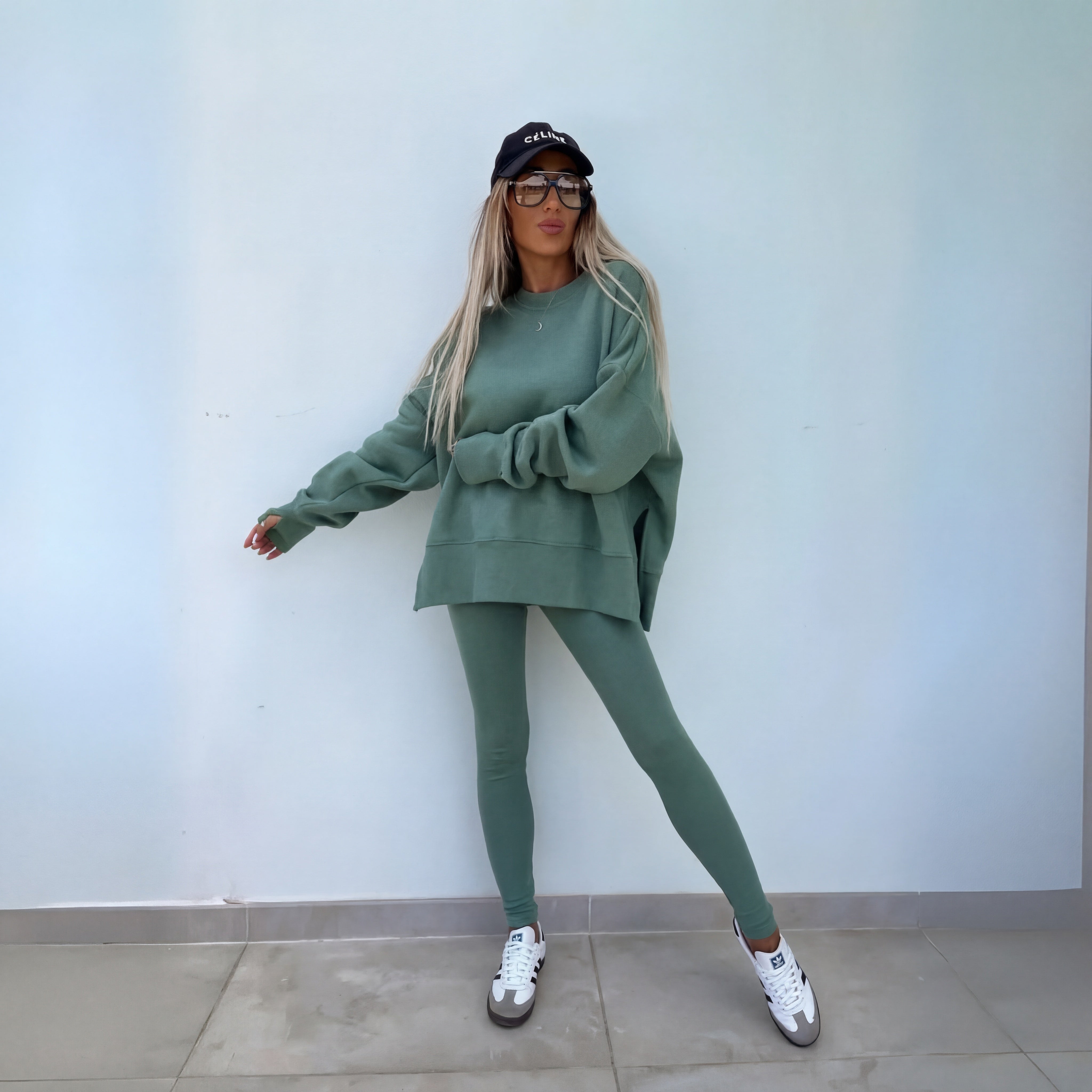 Women's Casual Long Sleeve Sweatshirt Pants Set