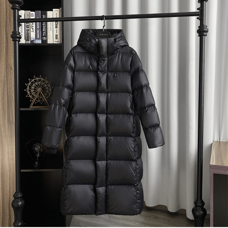Women's Hooded Long Down Puffer Coat